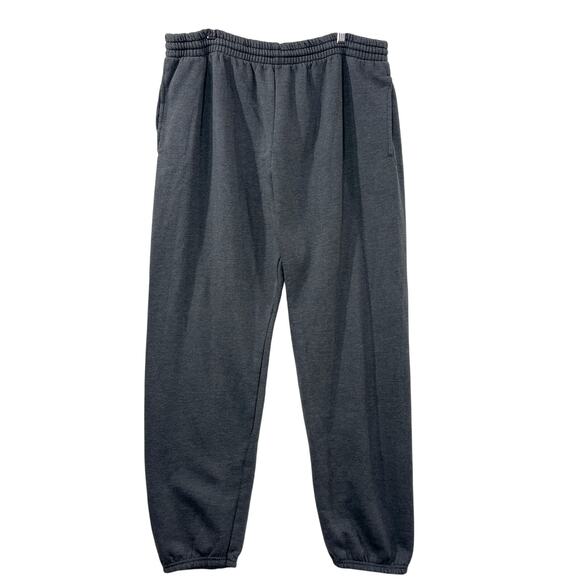 Fruit of the Loom Size XL Vintage Sweatpants Dark Gray Elastic Leg Pull On - Picture 1 of 15